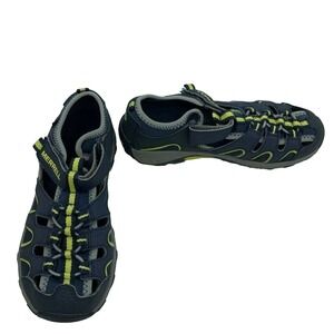 Merrell H2O Hiker Sandal Boys 4M Navy Blue Good Waterproof Leather MY54859